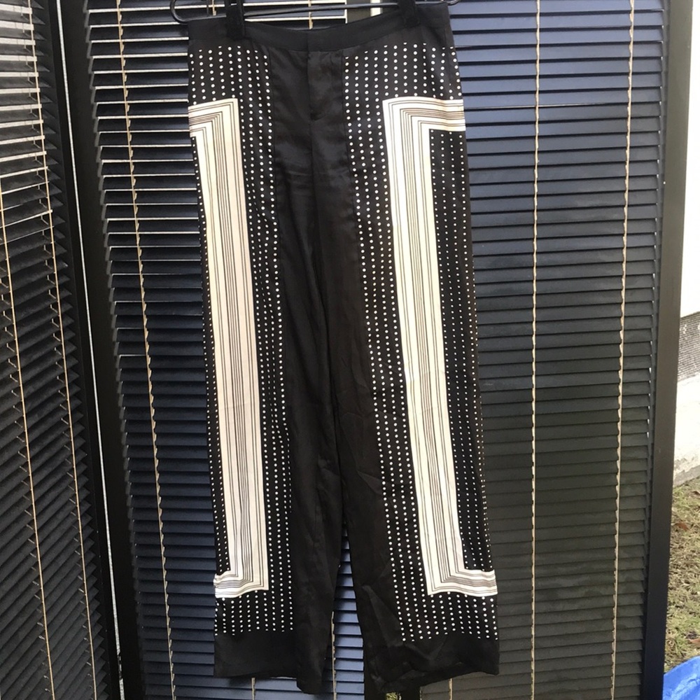 Polyester stripped and dots pants